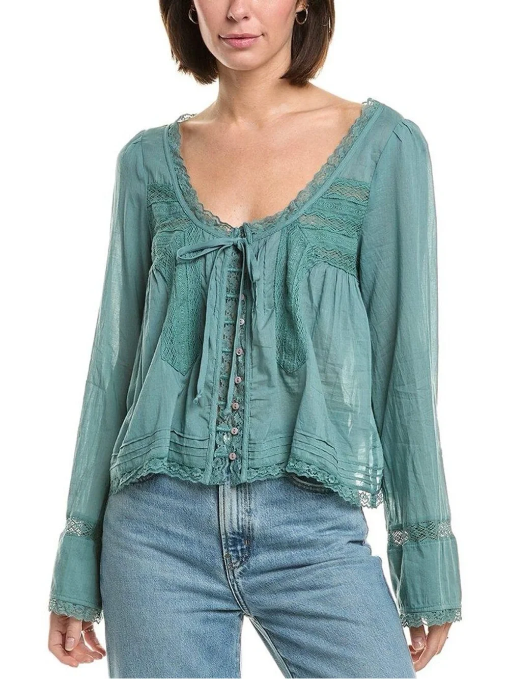 Free People lightweight teal
